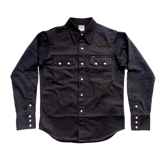 Studio D'Artisan Western Twill Shirt - Black - Picture 1 of 4